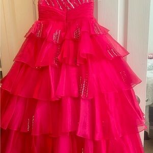 Pageant Dress with rhinestones.